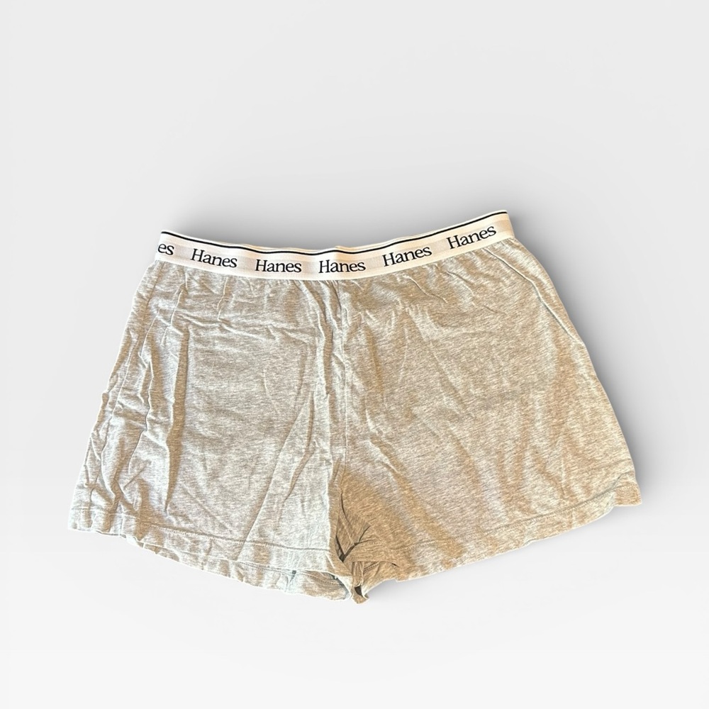 Hanes Heather Gray Cotton Boxer Shorts